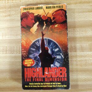 Highlander: The Final Dimension (VHS)  1995 Exclusive Director's Cut Scifi Cult